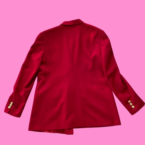 Vintage Red Blazer - Picture 5 of 6